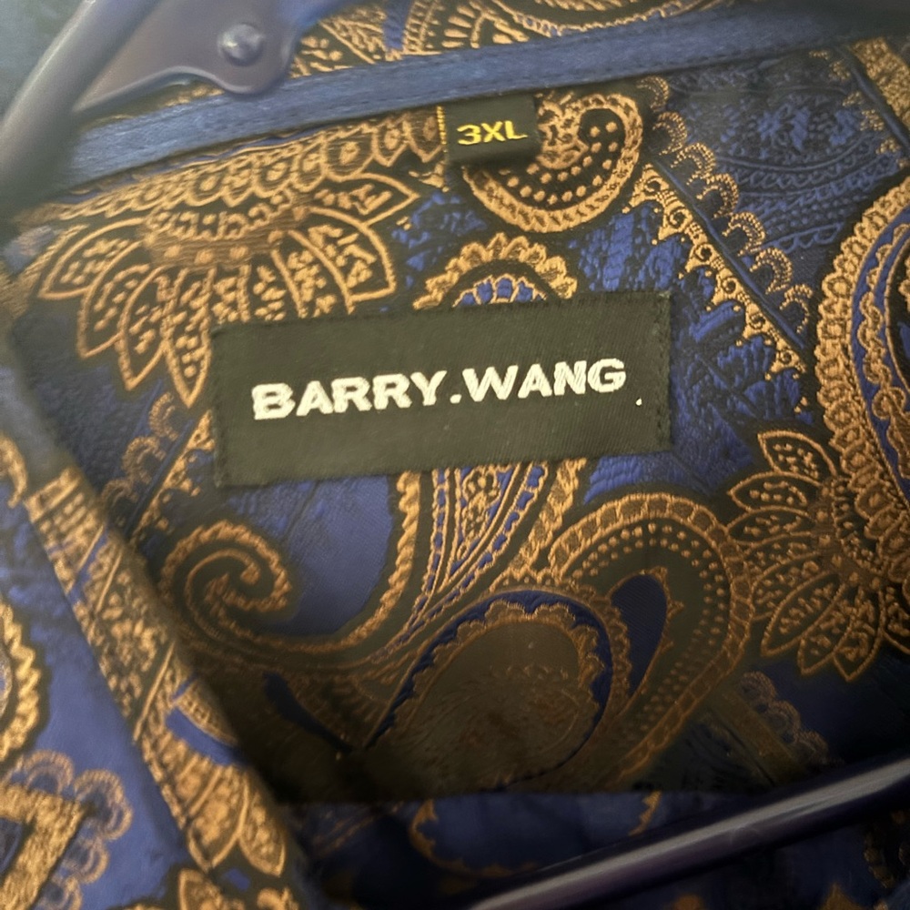 Men's Blue and Gold Bag